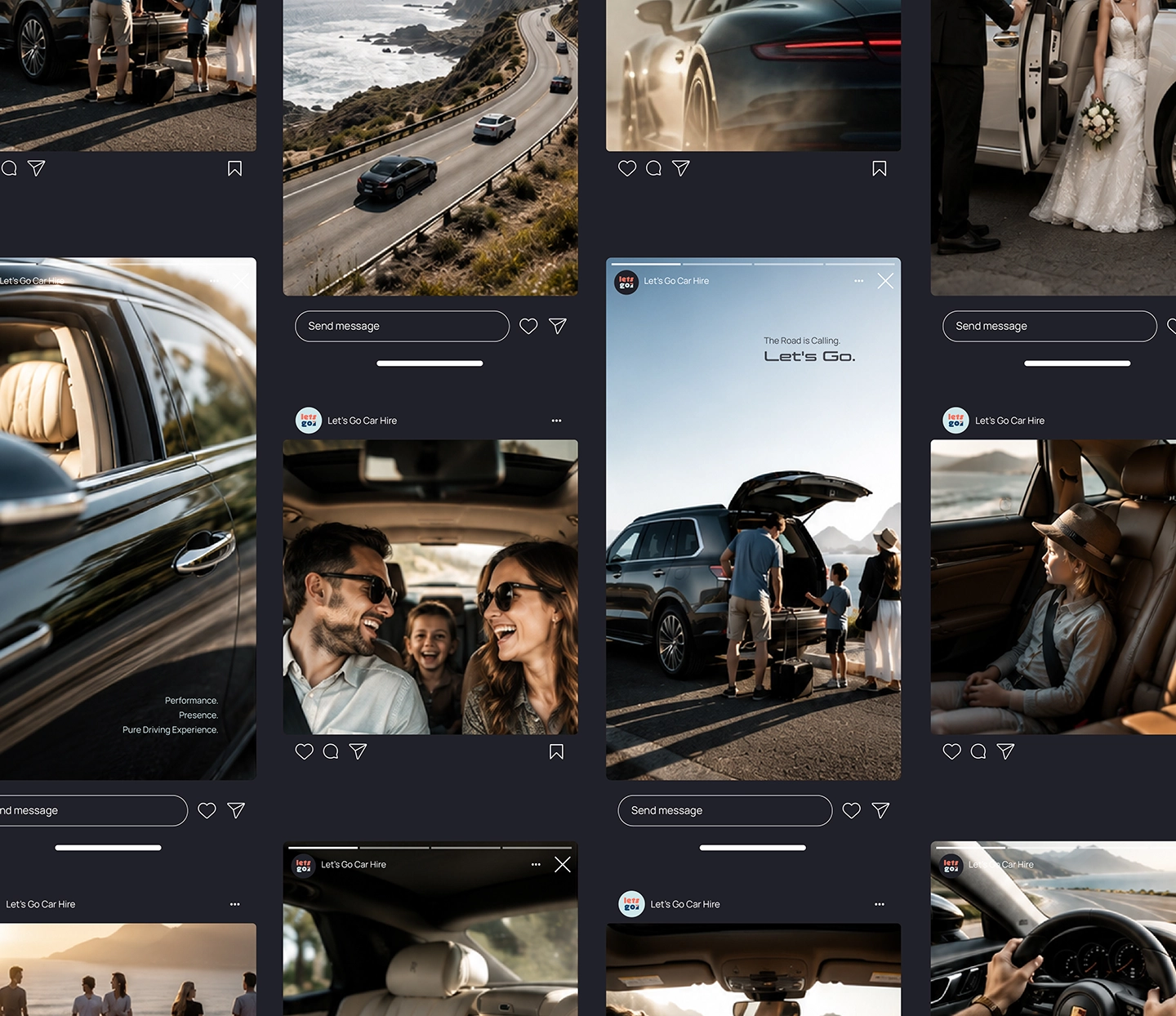 Lets Go Social Media Grid