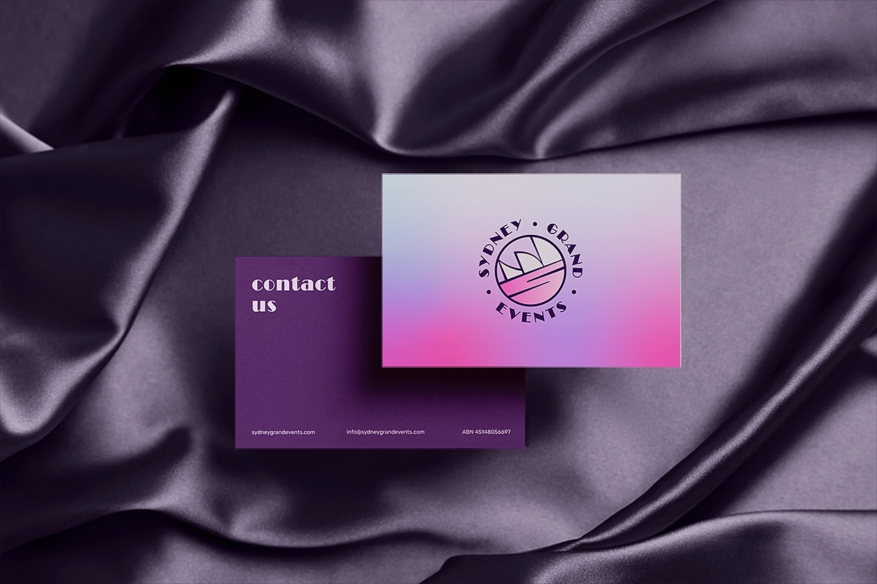 sydney events business card